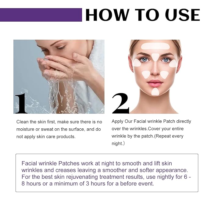 100 Pcs Face Tape for Wrinkles Lasting Face Lift Tape Overnight Invisible Silicone Face and Forehead Wrinkle Patches Neck Jowls Eye Cheek Chin Facial Lifting Instant Wrinkle Remover Strips