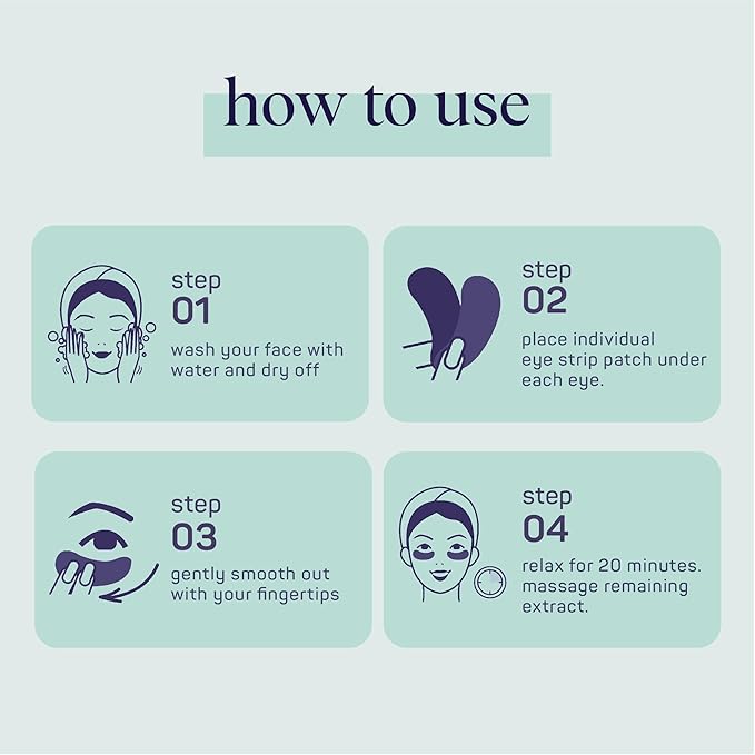 SpaLife Anti-Aging Under Eye Strips Reduce Dark Circles, Wrinkles and Fine Lines (48 Treatment Combo)