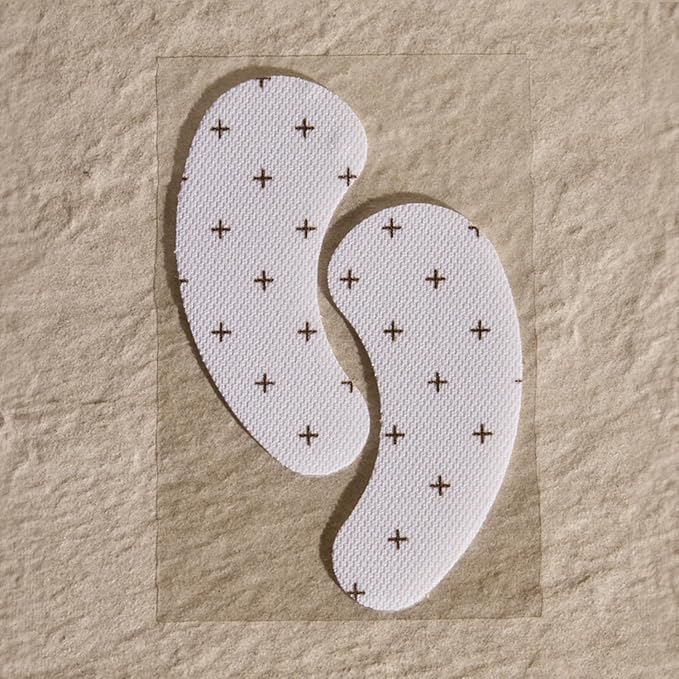 '+ Lux Unfiltered Cooling Under Eye Patches - Anti-Slip Caffeine Inflused Korean Eye Mask - Reduces Puffiness, Brightens, & Hydrates Skin - Fragrance Free, Vegan, & Cruelty Free - 10 Count