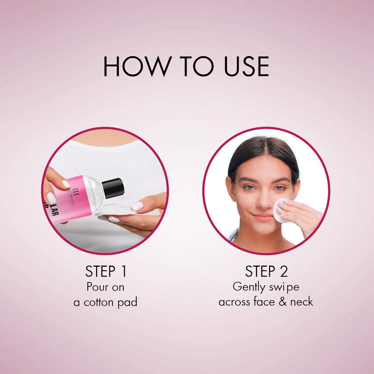 Botanic Hearth Micellar Water | Gently Cleanses, Makeup Remover With Dual|Phase Formula, Pack Of 2 (16 Fl Oz Each) | Suitable For All Skin Types