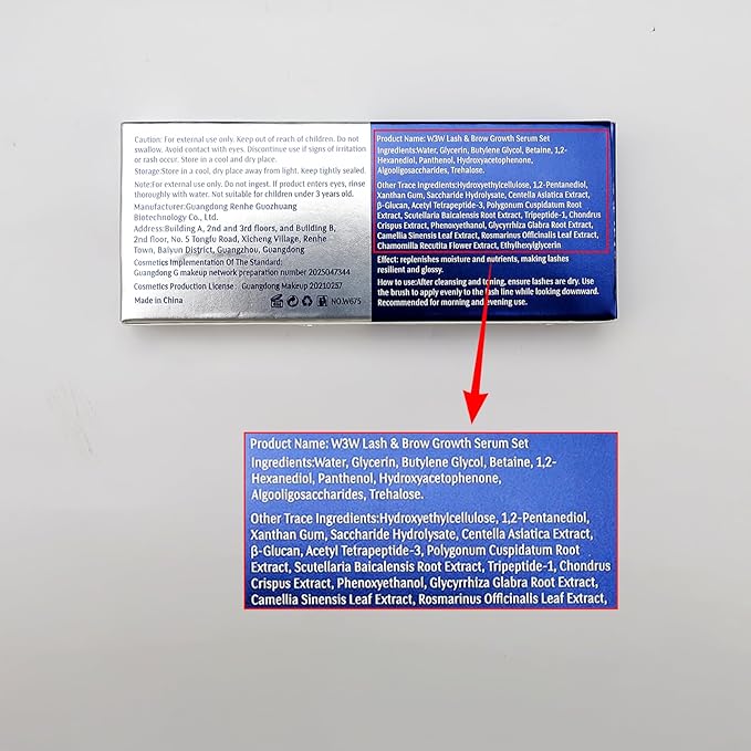 Eyebrow Eyelash Growth Serum,Natural Eyebrow Serum for Longer, Fuller, and Thicker Brows Lash