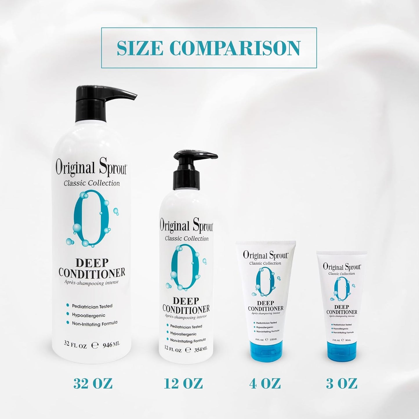 Original Sprout Deep Conditioner for All Hair Types, Vegan Conditioner, 32 fl. oz. Bottle, (Pack of 2)