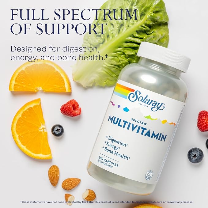 SOLARAY Spectro Multivitamin with Iron (41 Serv, 250 CT)