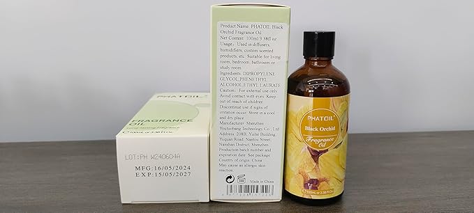 3.38FL.OZ Black Orchid Fragrance Oils for Aromatherapy, Essential Oils for Diffusers for Home, Perfect for Diffuser, DIY Candle and Soap Making, DIY Scented Products - 100ml