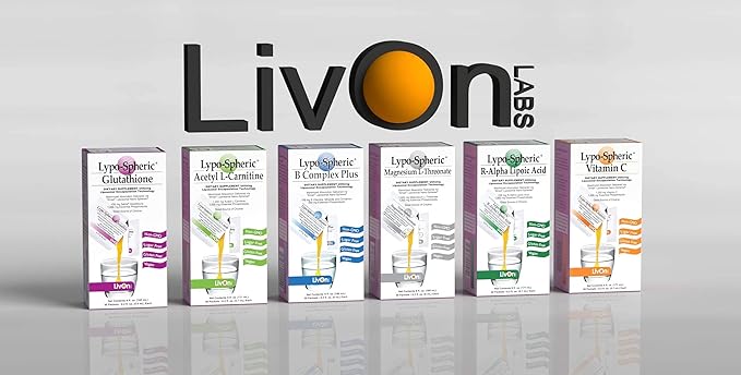 LivOn Laboratories Lypo-Spheric R-Alpha Lipoic Acid 30 Packets 226mg Per 100% Non-GMO