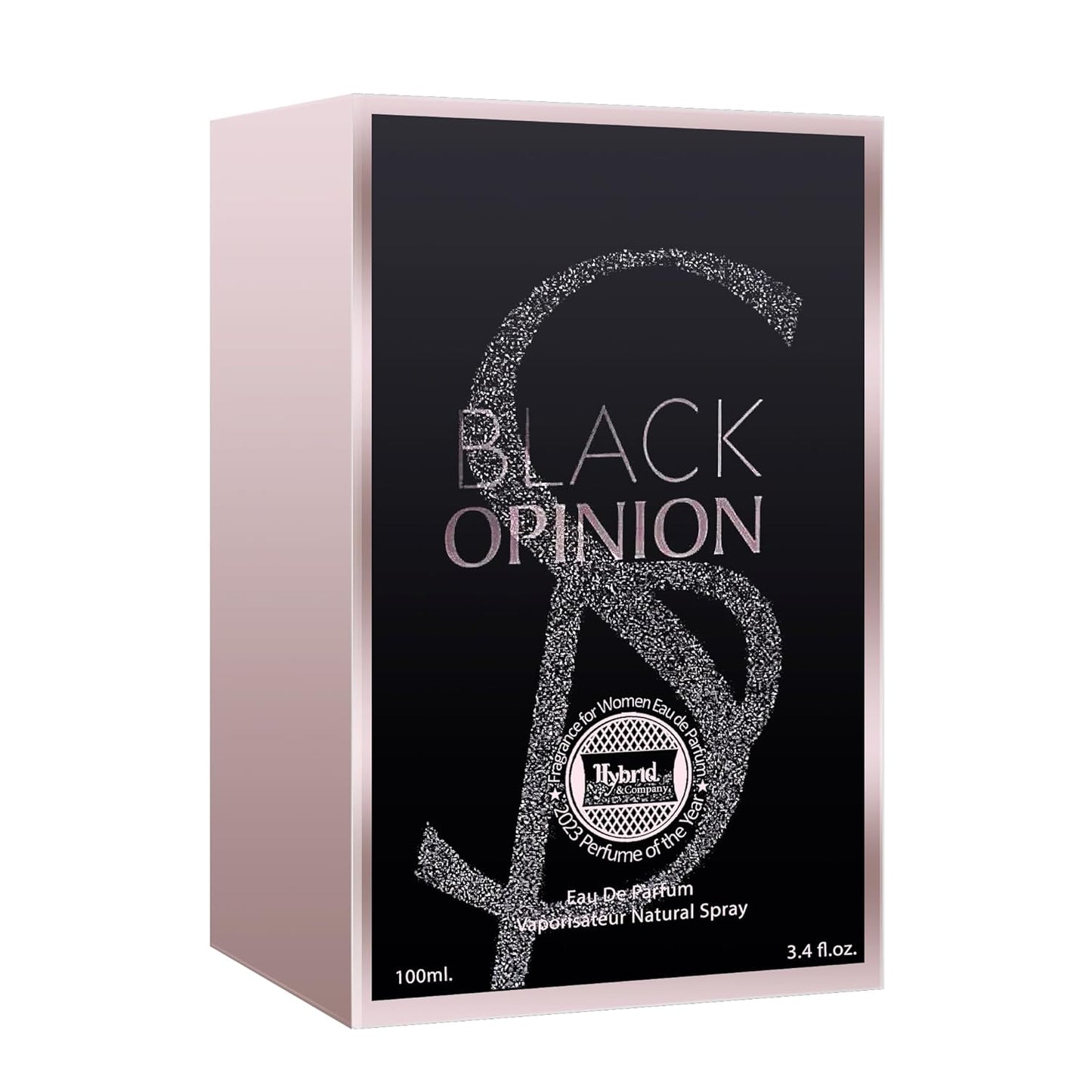 Hybrid & Company Black Opinion For Women Eau De Parfume Pour Femme Natural Spray 3.4.FL.OZ