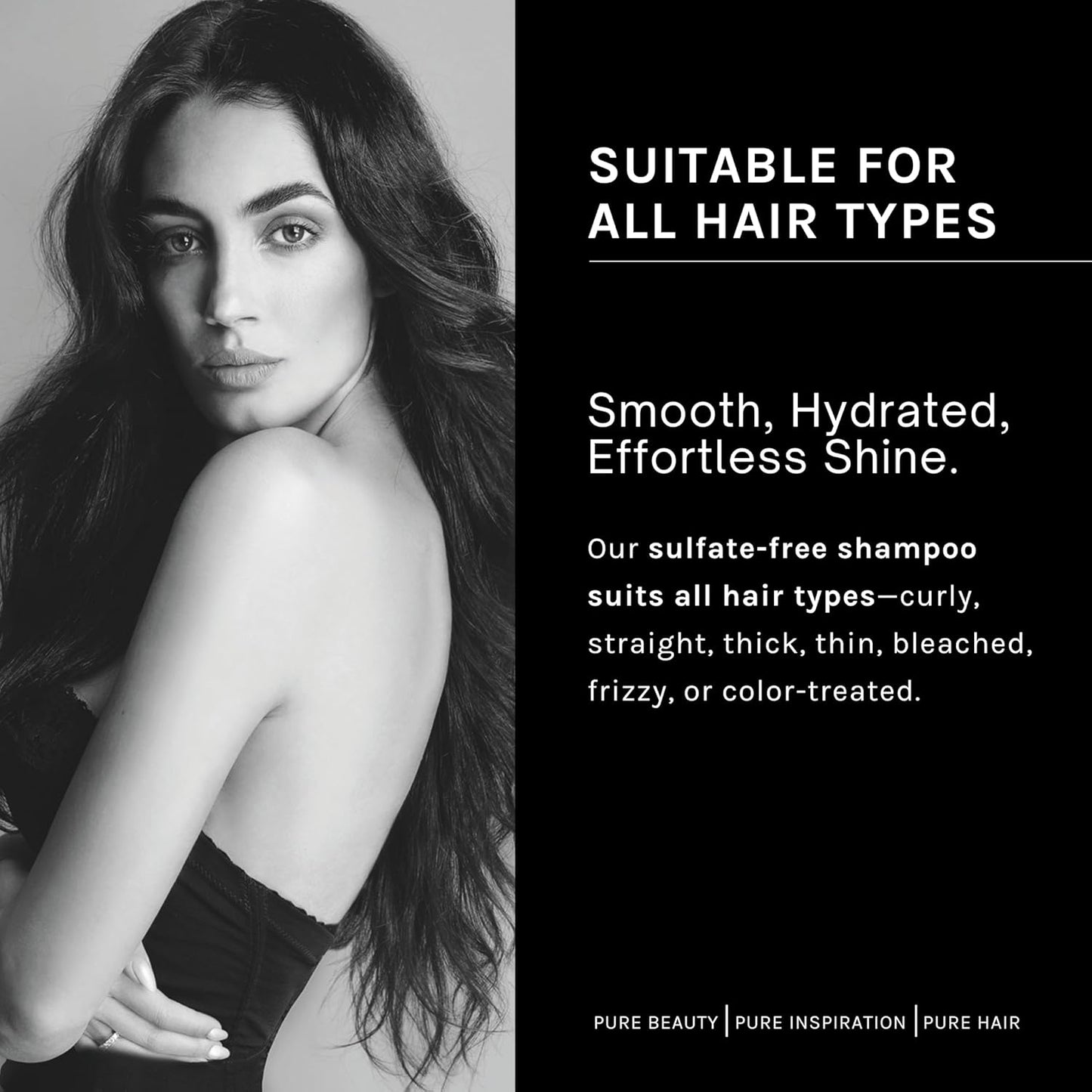 pH PURE HAIR Deep Moisture Shampoo & Conditioner Set - Moisturizing Formula For Dry Damaged Hair - Enriched with Kokum Nut Butter and Rose Extract 33.8 Oz (Pack of 2)