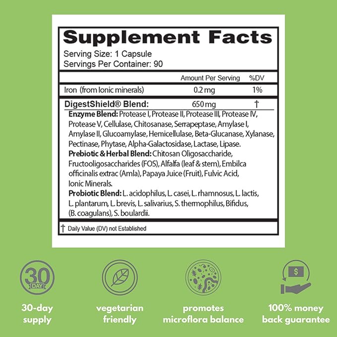 DigestShield® Probiotic & Prebiotic Supplement + 90-Meal Supply