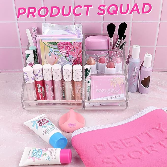 Petite ’N Pretty Sporty Set for Kids, Teens and Tweens - Skin Care Kit of Cleanser,Moisturizer, 50 pcs of Oil Blotting Sheets, and Natural Deodorant - Travel Essentials for Fresh & Glowing Skin