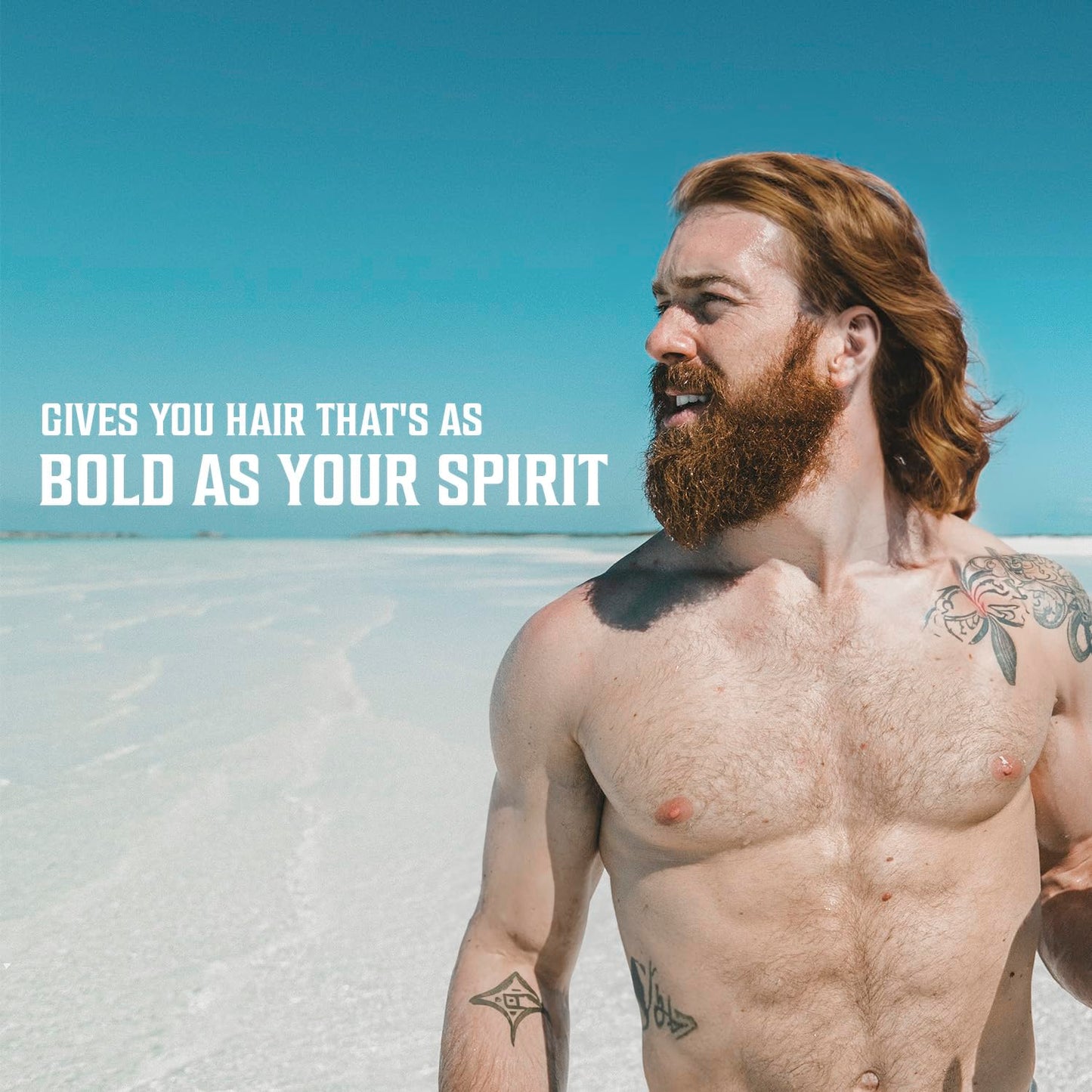 Viking Revolution Coconut Sea Salt Spray for Hair Men - Hair Texturizing Spray with Kelp, Aloe Vera & Red Algae Extract - Surf to Add Volume and Texture - Sea Salt for Men Beach