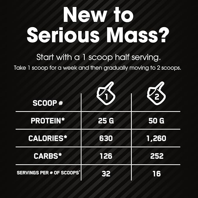 Optimum Nutrition Serious Mass, Weight Gainer Protein Powder, Mass Gainer, Vitamin C and Zinc for Immune Support, Creatine, Chocolate, 12 Pound (Packaging May Vary)