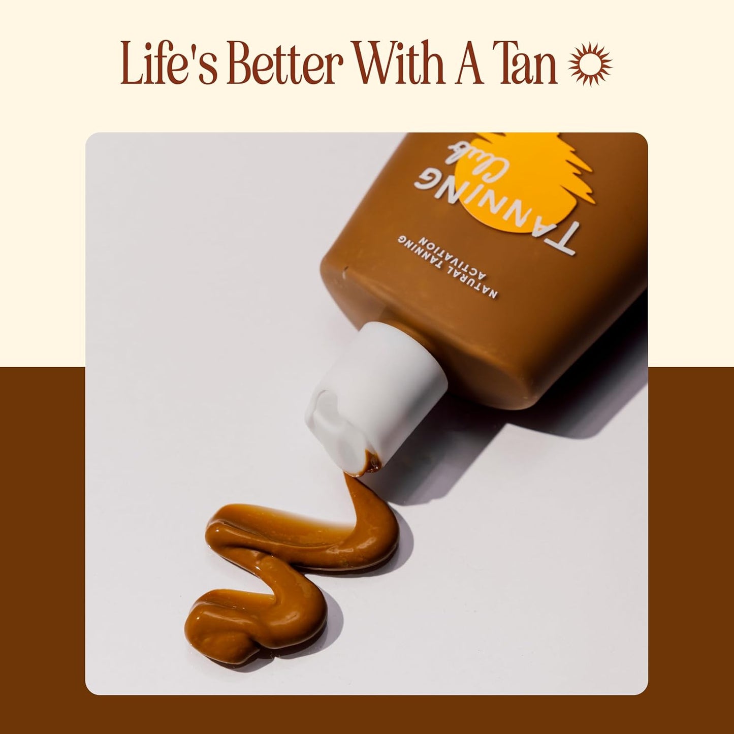 Tanning Club - Browning Lotion - Sun Tanning Accelerator with Kukui Nut, Argan, and Coconut Oils - Botanical Formula for Dark Tan - 150 mL