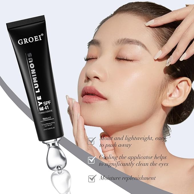 Luminous Eye Corrector Spf 41,Under Eye Concealers For Dark Circles, Luminous Eye Corrector for Puffiness and Bags Under Eyes Corrector, Anti Aging Eye Cream for Women and Men (Natural color)