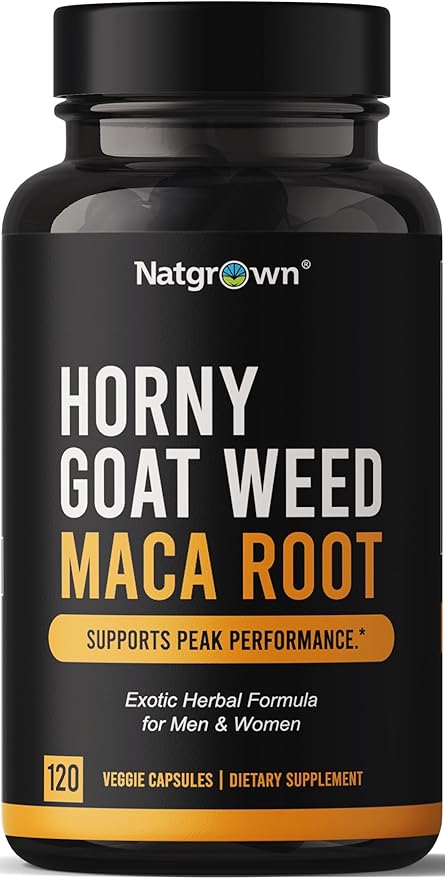 Natgrown Horny Goat Weed and Maca -120 Ct