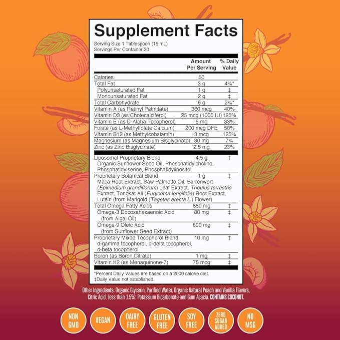 MaryRuth Organics Men's 40+ Multivitamin Liposomal 15.22oz