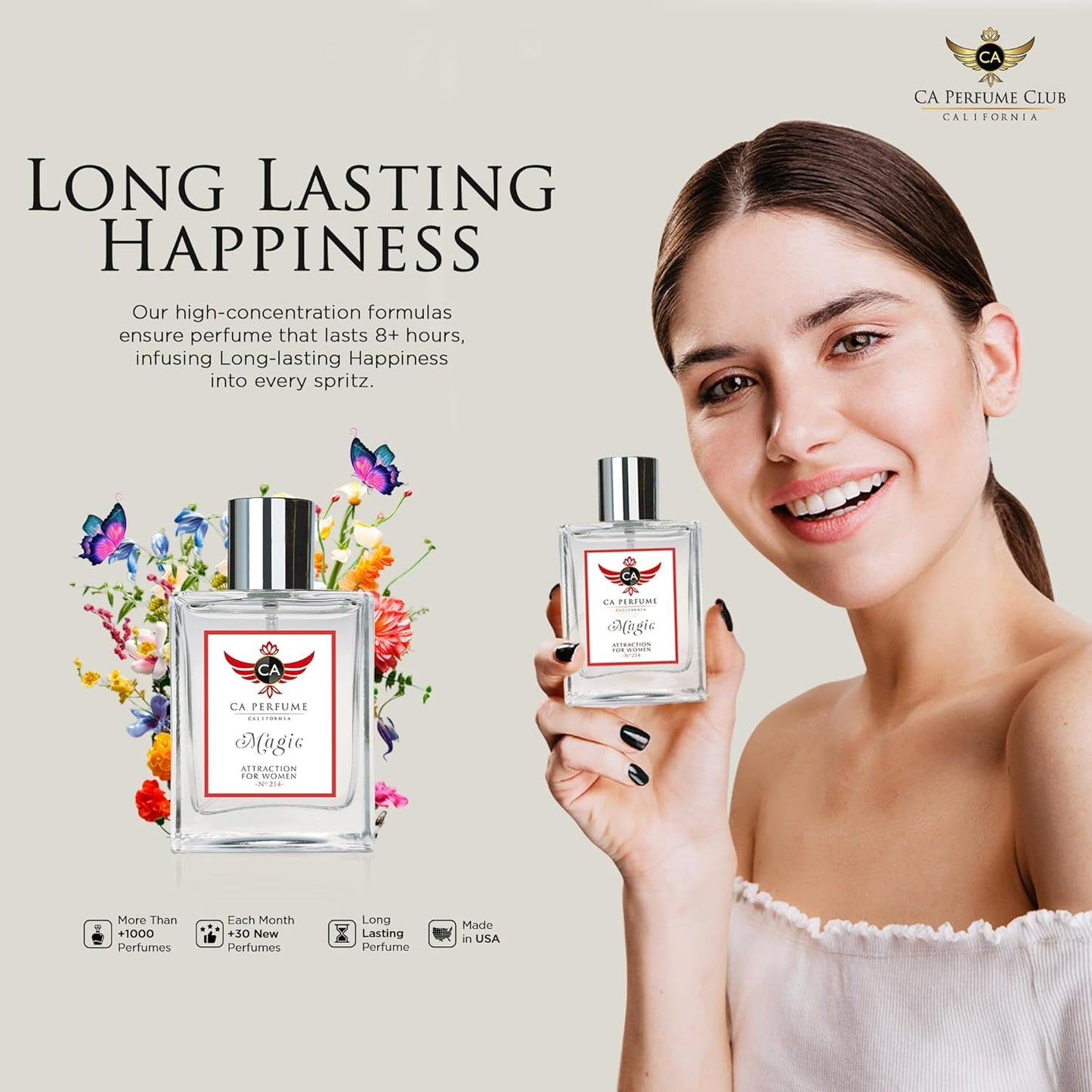 CA Perfume Impression of Velvet Orchid for Women Amber Floral Fragrance Long Lasting Perfumes for Women Eau De Parfum 1.7 Fl Oz 50ml