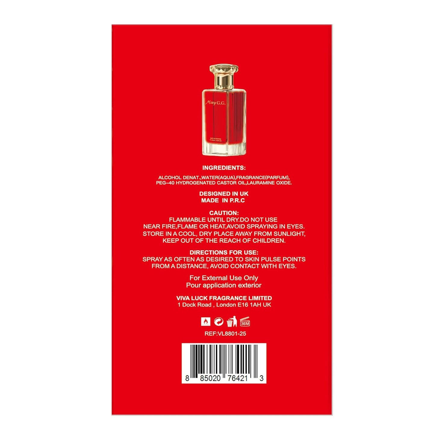 Hybrid & Company Women Missing G. G. Pour Femme Eau De Parfum Vaporisateur Natural Spray 3.4 Fl Oz