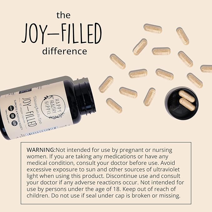 Joy-Filled Mood Support Supplement with St. 100% Plant-Based, 60 ct