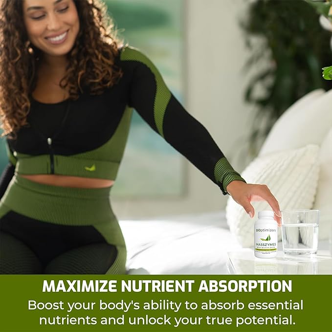 BiOptimizers MassZymes - Complete Digestive Enzymes (250 Capsules)