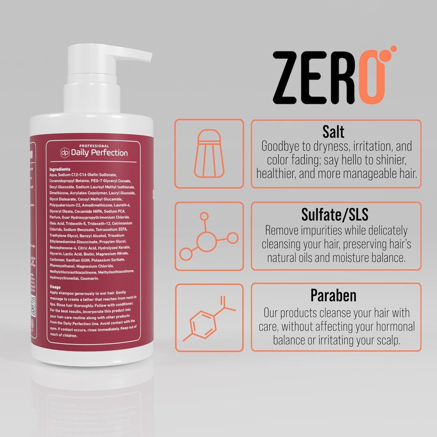 (dp) Color Protect Shampoo – Maintain & Enhance Color-Treated Hair – Clean + Salon-Grade Formula with Biotin & Keratin