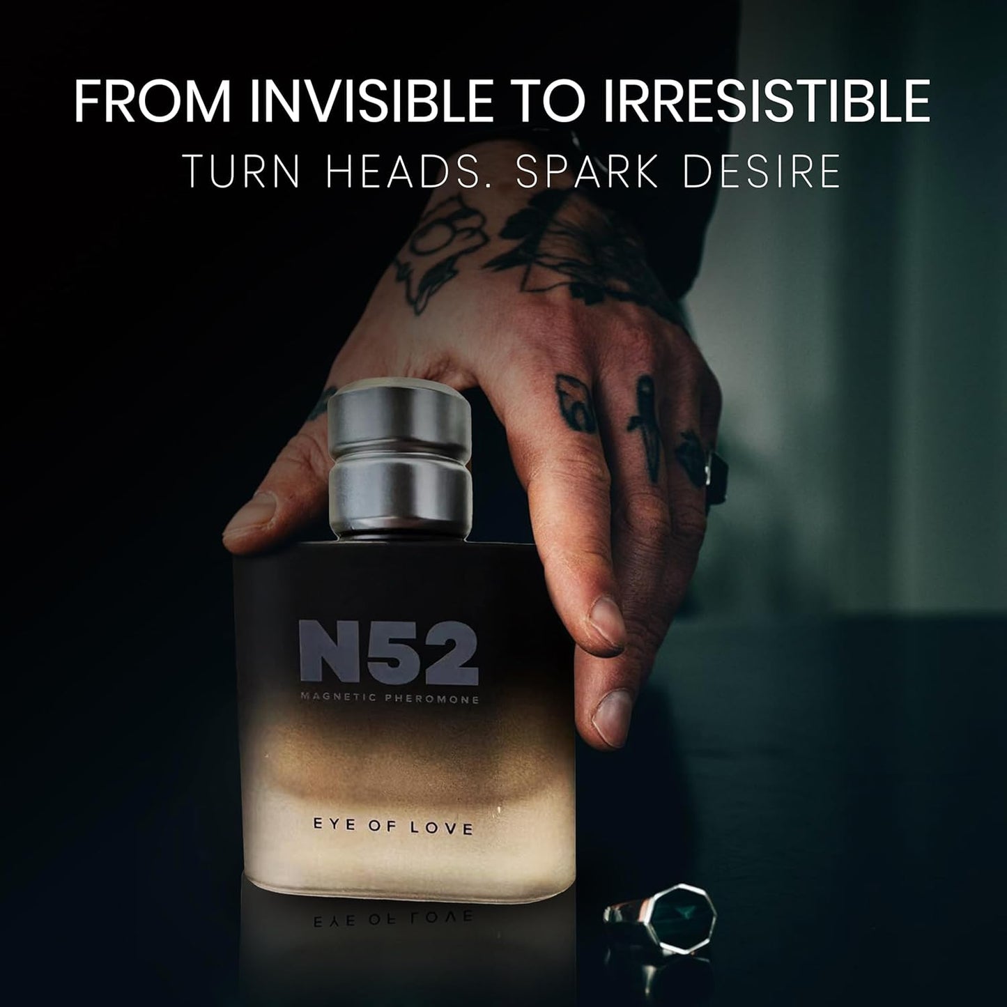 Eye of Love N52 Magnetic Pheromone Cologne for Men - Citrus Lavender Scent with Amber & Cedarwood - High Concentration Parfum Fragrances for Confidence & Presence - 50ml/1.6fl oz Pheromone Perfume