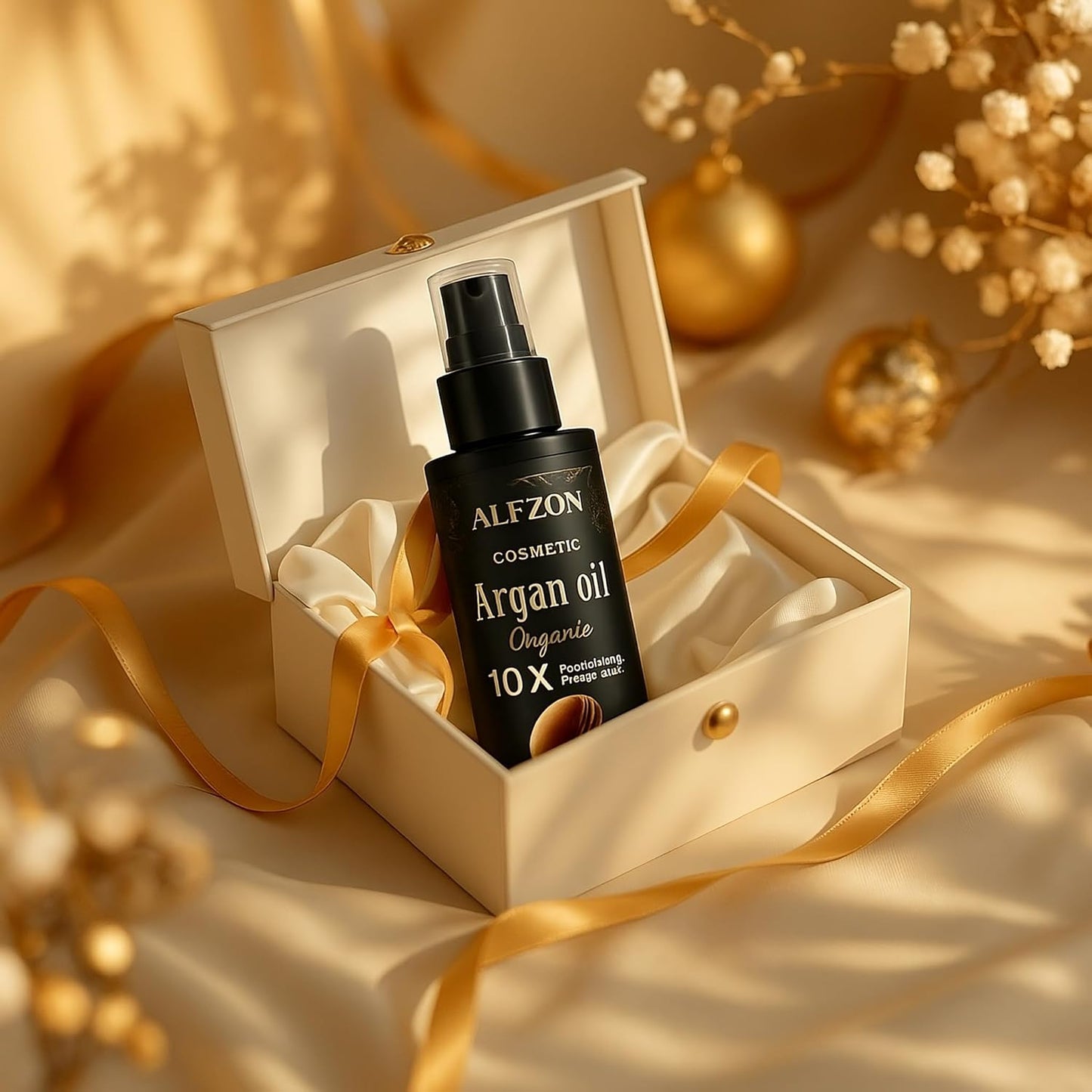 ๐๐ซ๐๐ฆ๐ข๐ฎ๐ฆ Moroccan Argan Oil 100% Pure USDA Organic Hair Treatment, Cold Pressed For Dry, Damaged, Curly & Frizzy Hair, Skin, Face, Body & Beard Natural Anti Aging for Women & Men, Large 3.38 oz