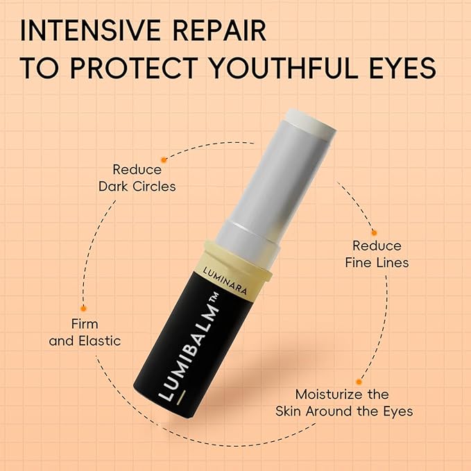 Lumibalm for Under Eye Bags, Turmeric Retinol Eyes Stick, Turmeric Eye Cream Stick, Retinol Eye Cream Sticks, Under Eye Creams Anti Aging, Eye Balm with Eye Stick for Dark Circles Puffiness (2pcs)