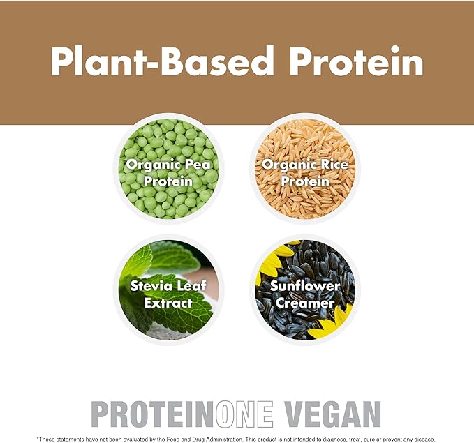 NutraOne ProteinOne Vegan Plant-Based Protein Powder