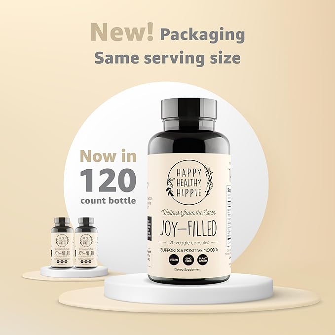 Joy-Filled Mood Support Supplement with St. 100% Plant-Based 120 ct