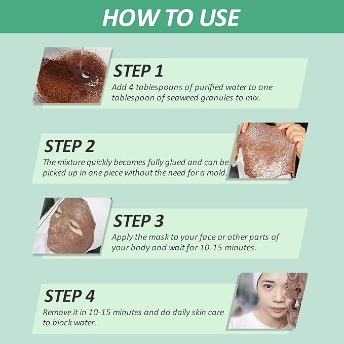 Upgrade Rose Jelly Mask Powder for Facials Professional with Narutal Seaweed Algae Seed Face Mask, Beauty Salon Home Spa