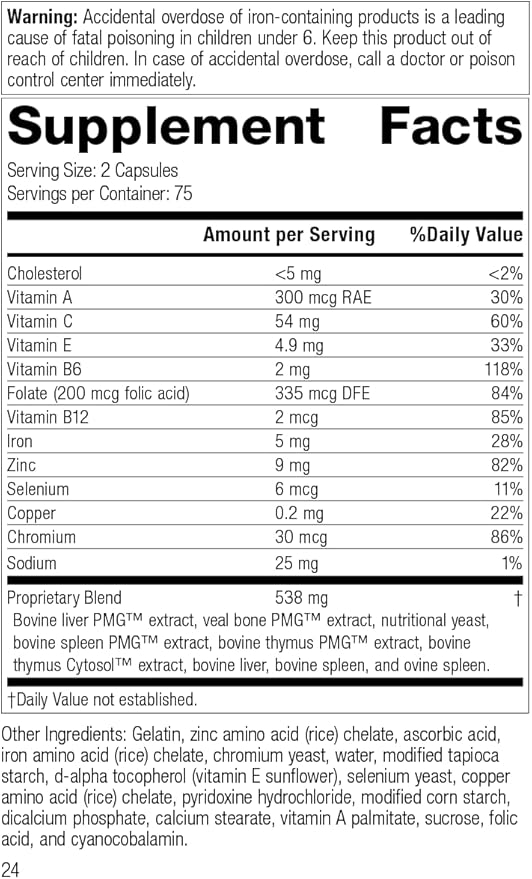 Standard Process Immuplex 150 Capsules