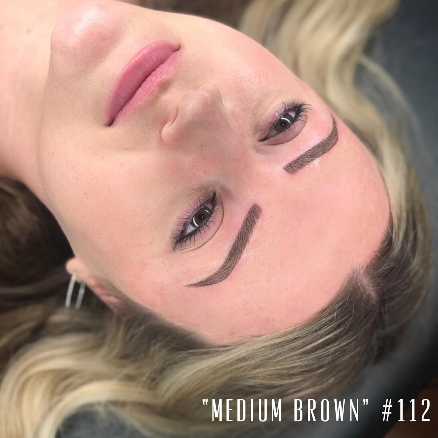 MADLUVV Professional Makeup Pigment for PMU Brow Artistry, Made in the USA, Vegan, Cruelty-free, Non-Toxic, Gel Consistency & High Retention - Medium Brown 112