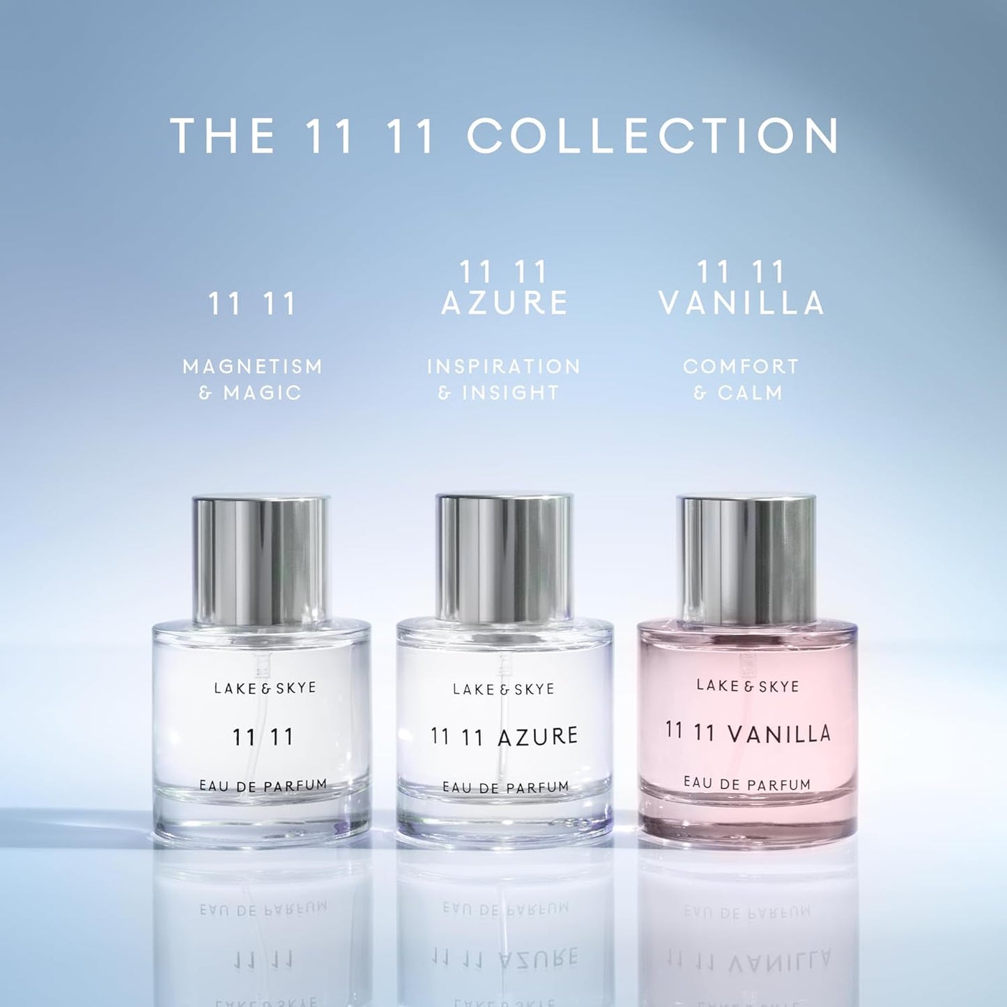 Lake & Skye 11 11 Vanilla Eau de Parfum 50mL, Musk Perfume, Sea Salt, Star Apple, Vanilla Créme, Vegan