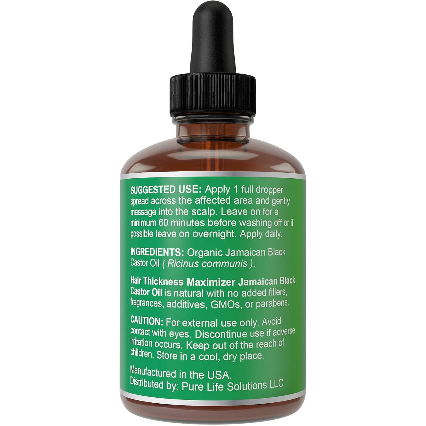 Jamaican Black Castor Oil for Hair Growth. Strengthens & Hydrates Thinning, Dry Hair for a Healthier-Looking Scalp. For Women & Men – Vegan & Unscented 1oz Serum