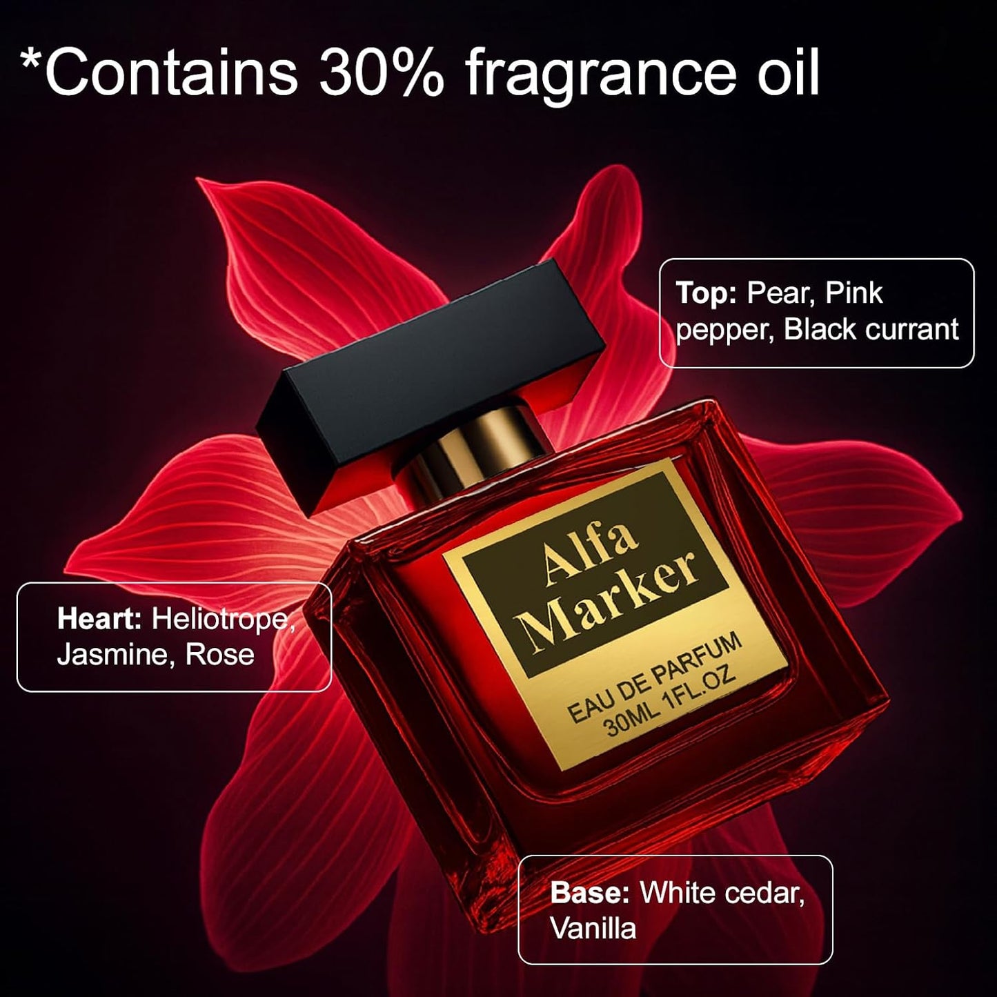 Perfumes for Women with Pheromones. 1fl oz Genuine Pheromones Infused Spray Long Lasting Scent. Original Premium Fragrance Travel Size Portable Bottle