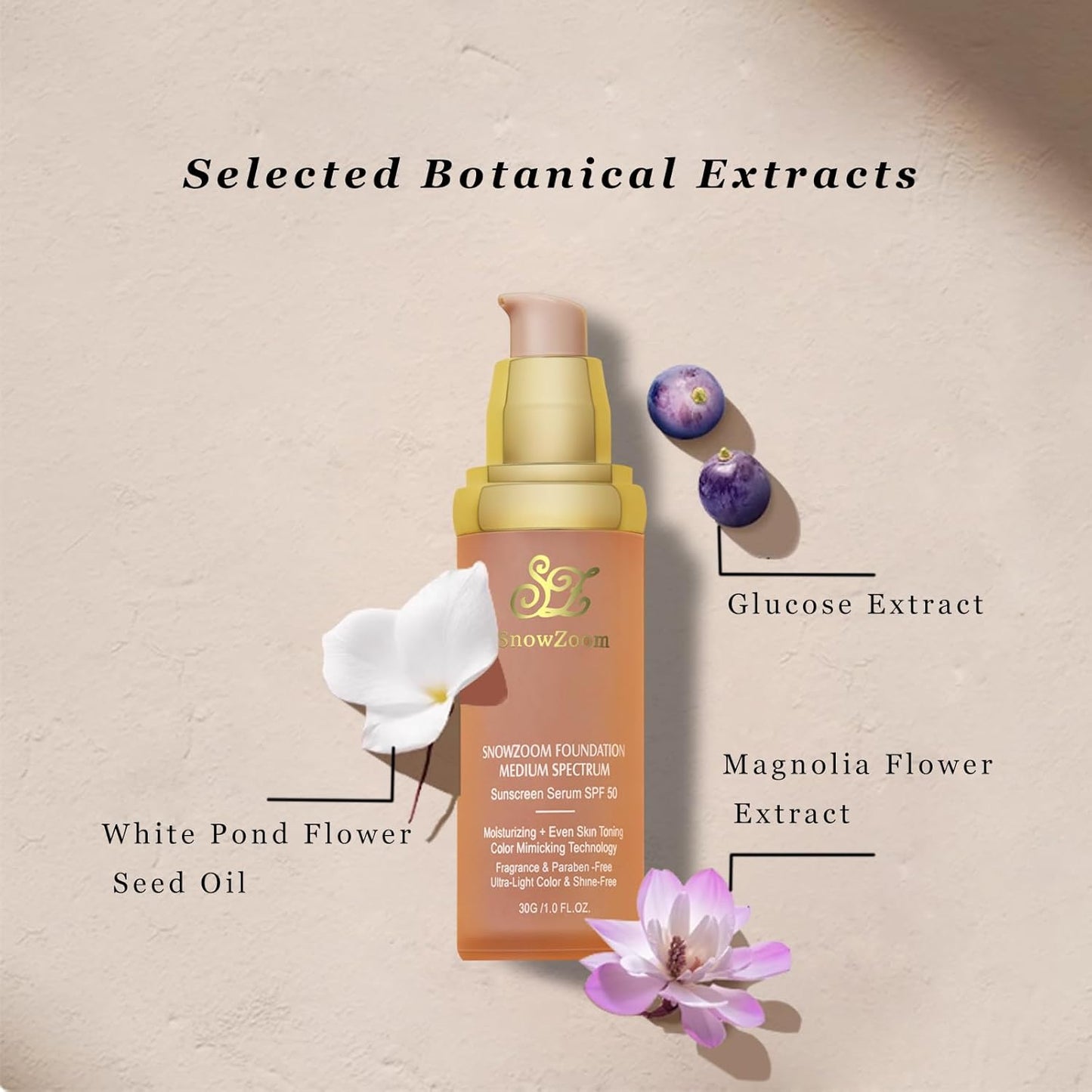 Color Changing Medium/Light 4 in 1 Hydrating full coverage concealer Foundation makeup Liquid-Longwearing & Waterproof- with SPF 50