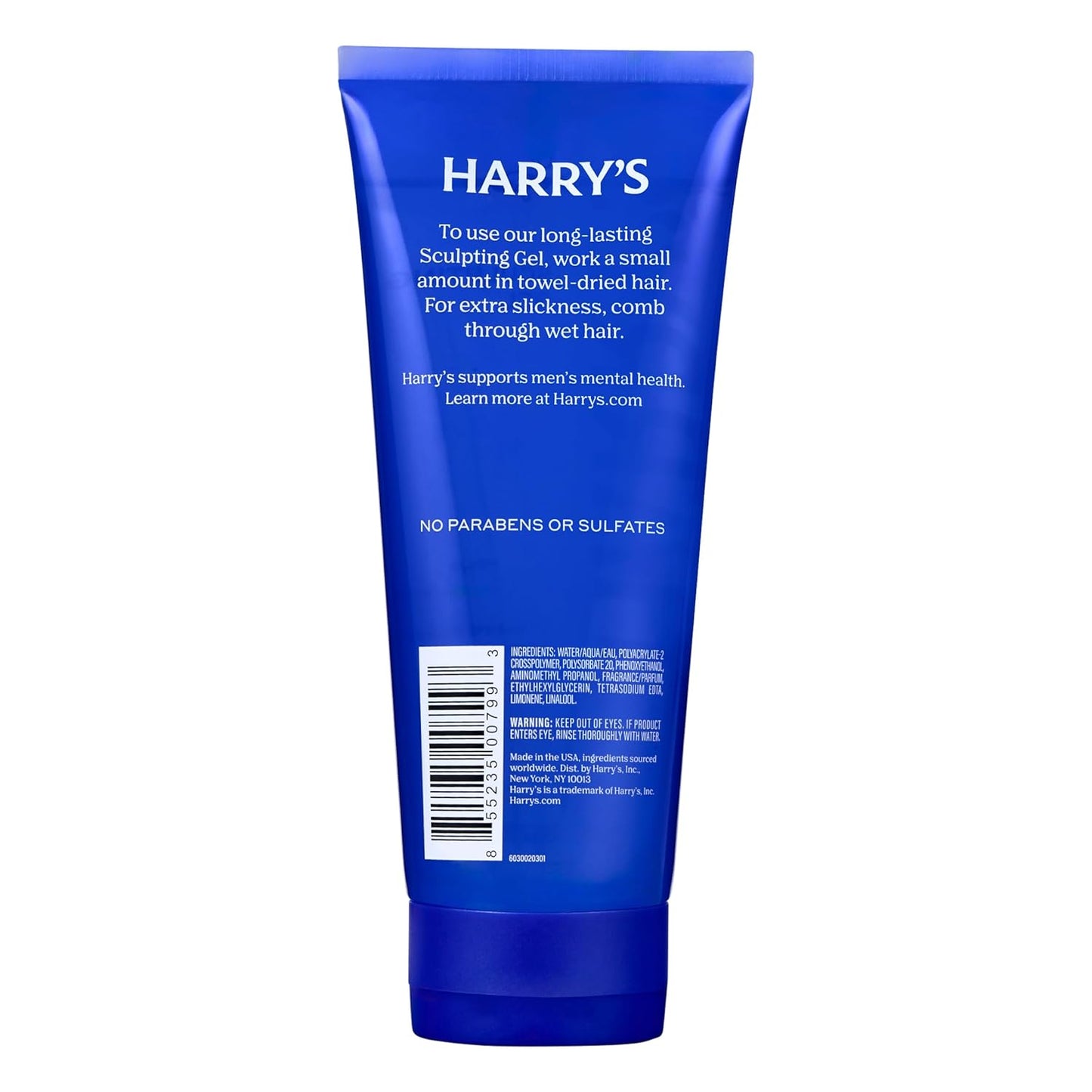 Harry's Sculpting Hair Gel for Men with Firm Hold and Polished Finish - 6.7 fl oz - Alcohol-Free Formula (Pack of 2)