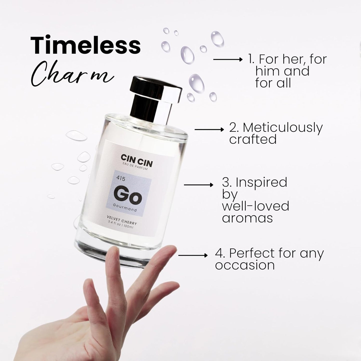 Cin Cin Shy Affection - Gourmand 419 EDP 100ml Inspired by Kilian Love, Donβt Be Shy - Long-Lasting Floral Marshmallow Perfume for Men and Women - Paraben-Free and Concentrated Fragrance