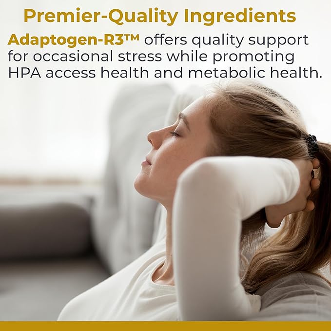 Premier Research Labs Adaptogen-R3: Adaptogen Supplements, Adaptogens, Rhodiola Rosea Supplement with Maca Root, Adaptogen Complex for Stress, Heart & Metabolic Health - 90 Vegetarian Capsules