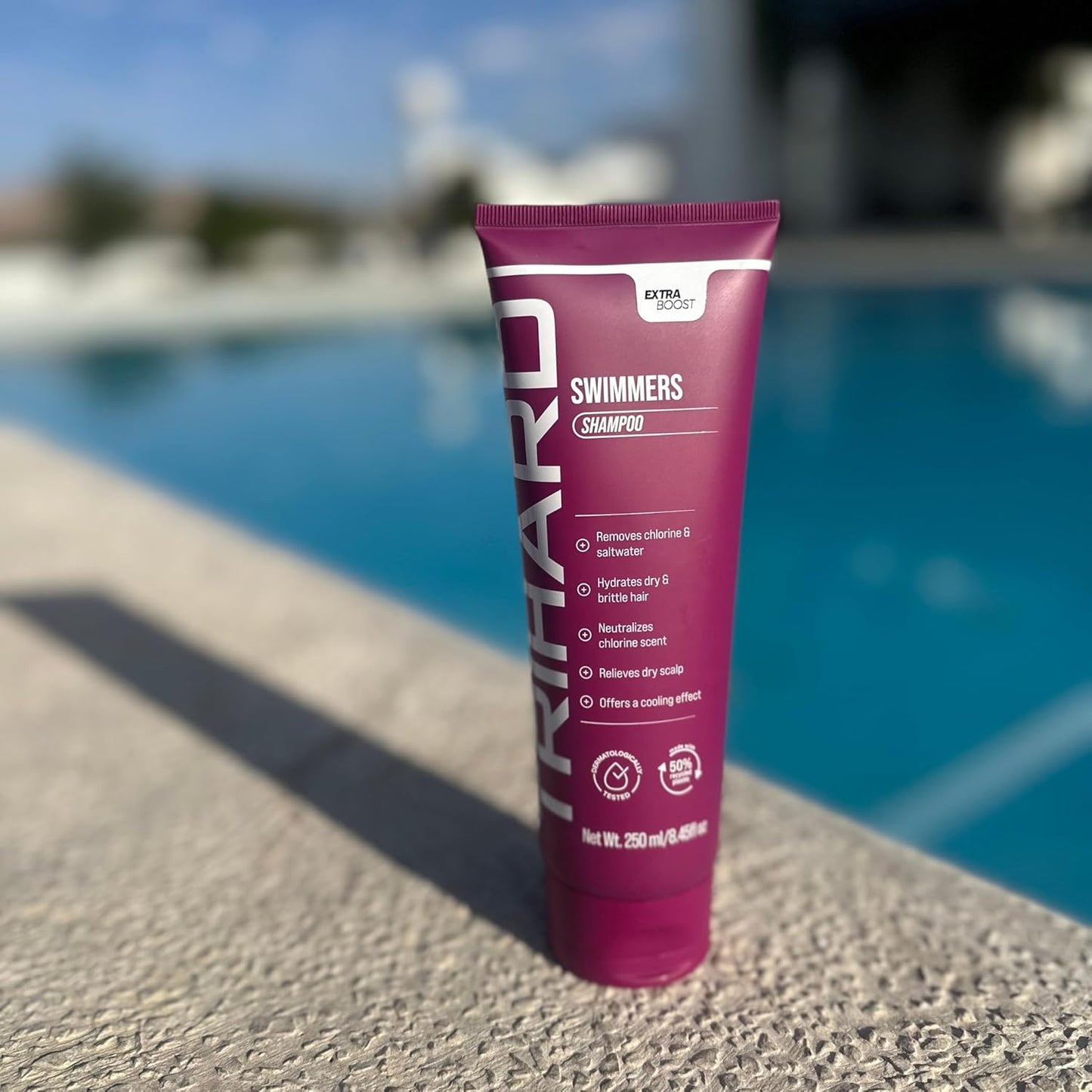 TRIHARD Chlorine Removal Swim Shampoo, Cleanse and Hydrate Hair from Pool and Ocean, Post Swim Chlorine and Hard Water Hair Protection
