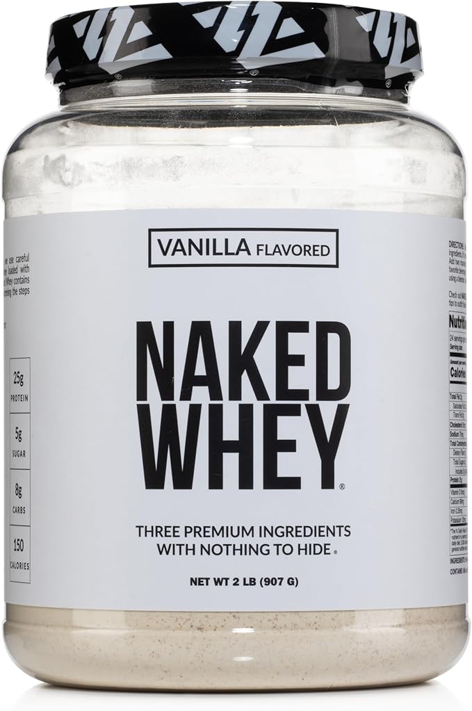 NAKED Whey Vanilla Protein Powder 3 Ingredients 24 Servings