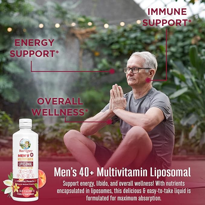 MaryRuth Organics Men's 40+ Multivitamin Liposomal 15.22oz