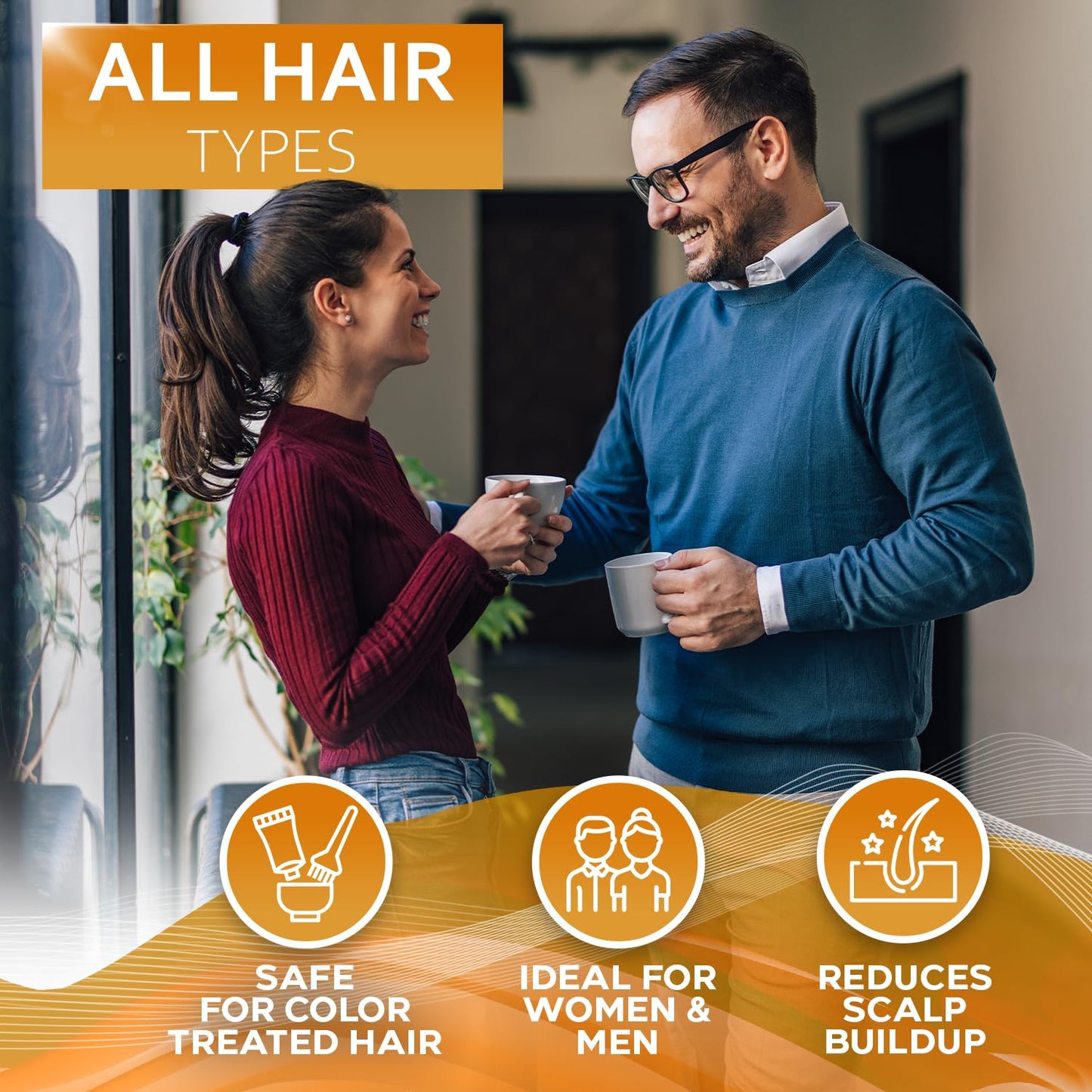 Detox Shampoo and Conditioner Set - Ideal for Oily Hair Men and Women - Remove Product Buildup - Sulfate and Paraben Free, with Scalp Clarifying and Detoxifying Properties - With Rosemary Oil