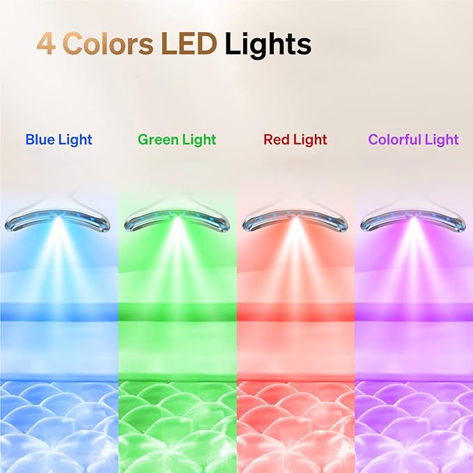 Facial Massager Red-Light-Therapy-for-Face, LED Light Therapy Device, Face Tool for Skin Care
