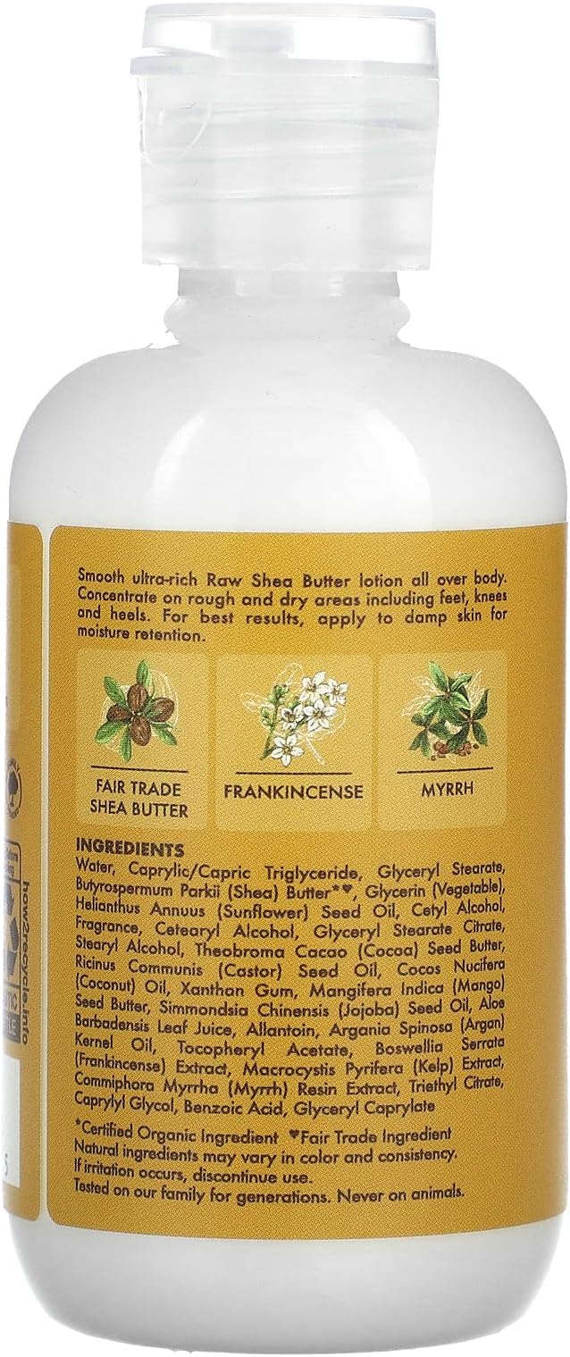 Shea Moisture Raw Hydrating Body Lotion, 3.2 Ounce