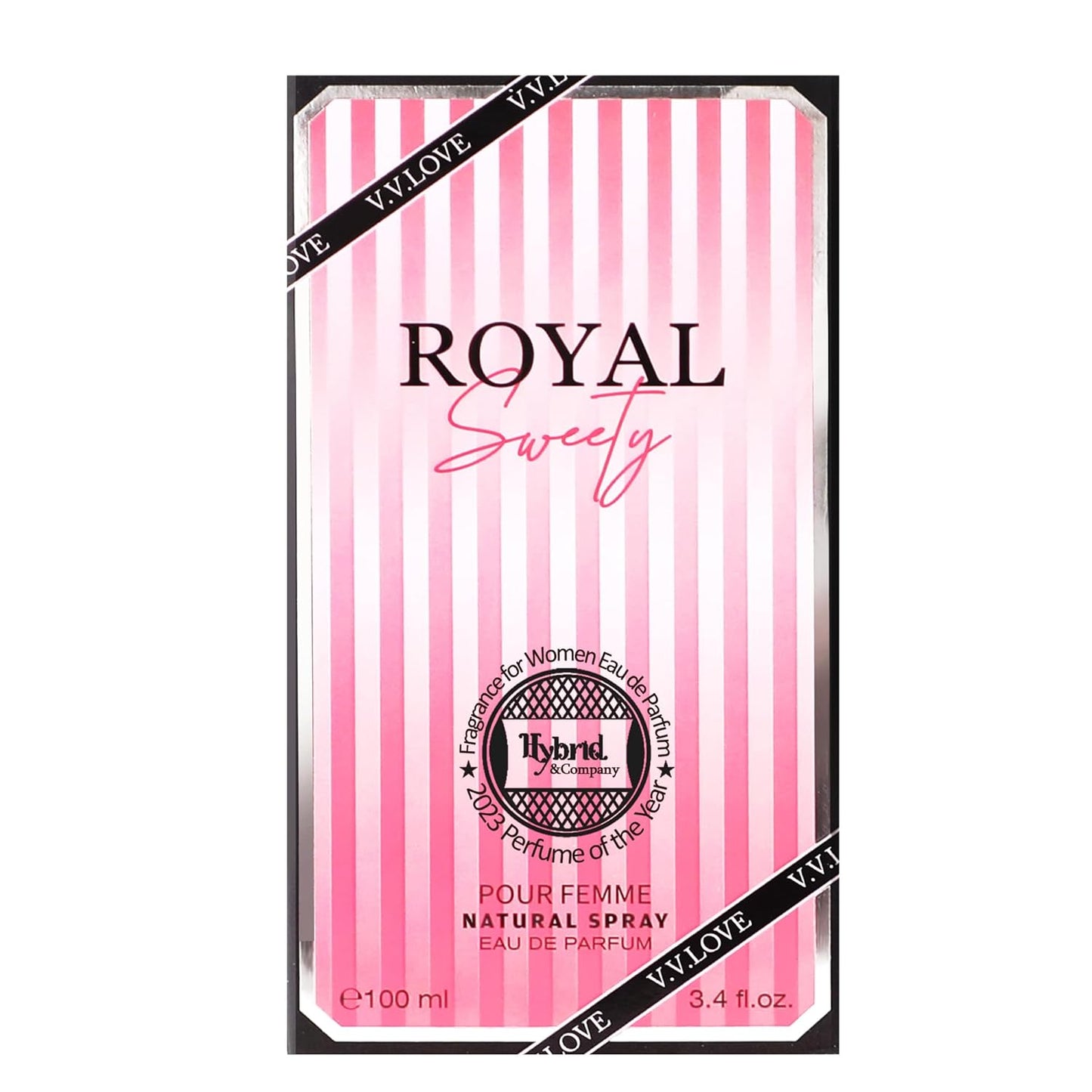 Hybrid & Company Royal Sweety Pour Femme Eau De Parfum Natural Spray Vaporisateur,3.4FL.OZ