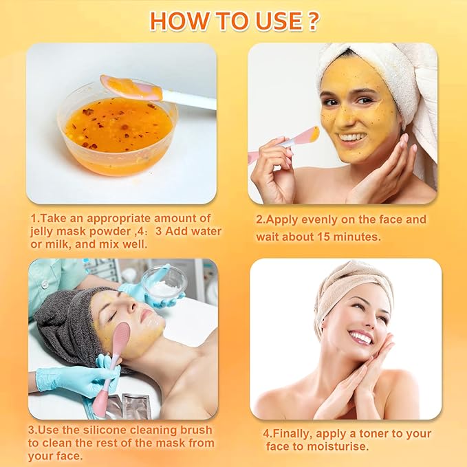 Rose Jelly Mask Powder for Facials Care Vitamins C Hydro Jelly Masks for Facials Professional