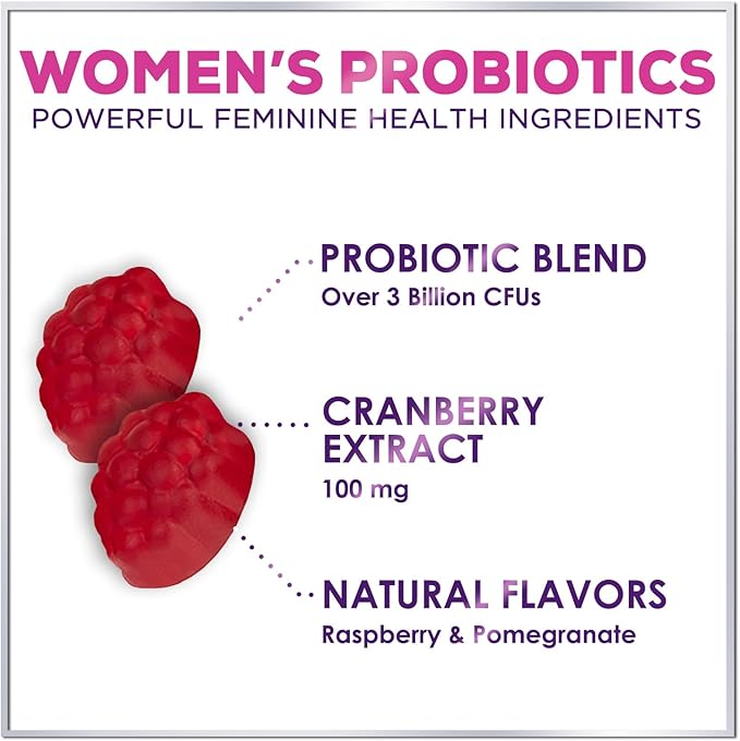 Women's Probiotic - Probiotics for Women 3 Billion 120 Gummies