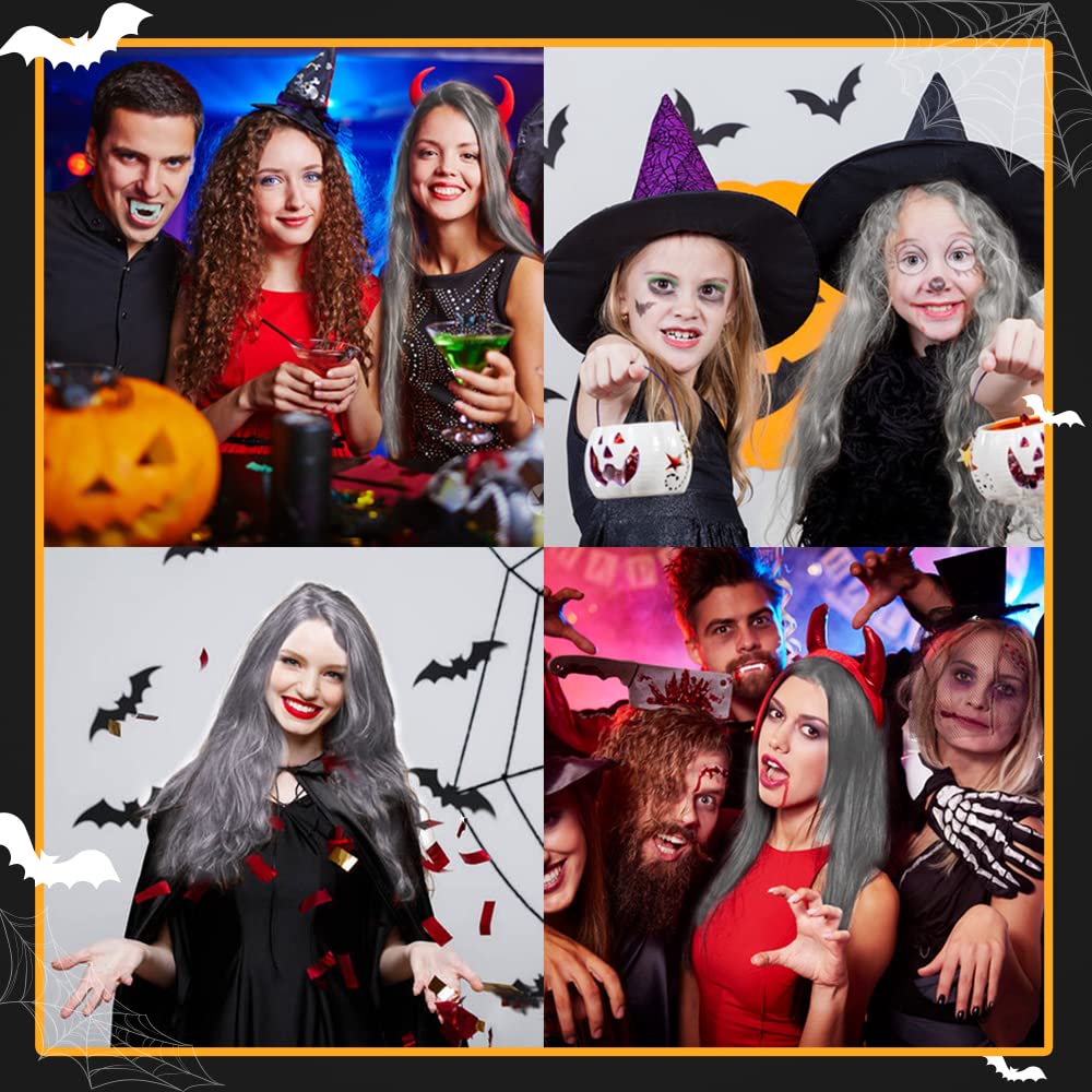 Silver Grey Hair Wax Pomades 4.23 oz - Natural Hair Coloring Wax Material Disposable Hair Styling Clays Ash for Cosplay, Party (Silver Grey)