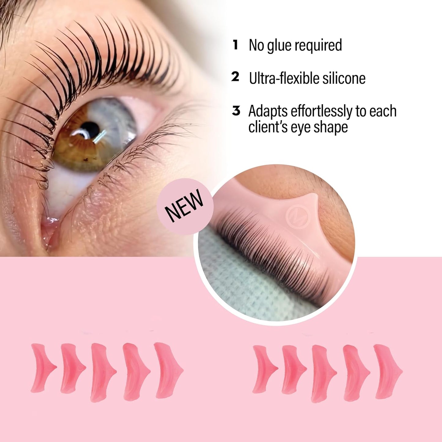 One V Salon Essential Lash Lift & Brow Lamination Professional Kit – Instant Lift for Lashes & Brows – Vegan, Long-Lasting, Lash and Brow Lift Kit with Sachets, Tools (Multicolor-3)